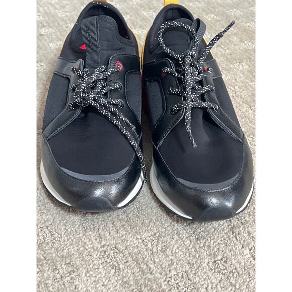 Aldo Size 9 Black Red Yellow Sneakers worn once Very Comfortable‎ - Picture 2 of 7